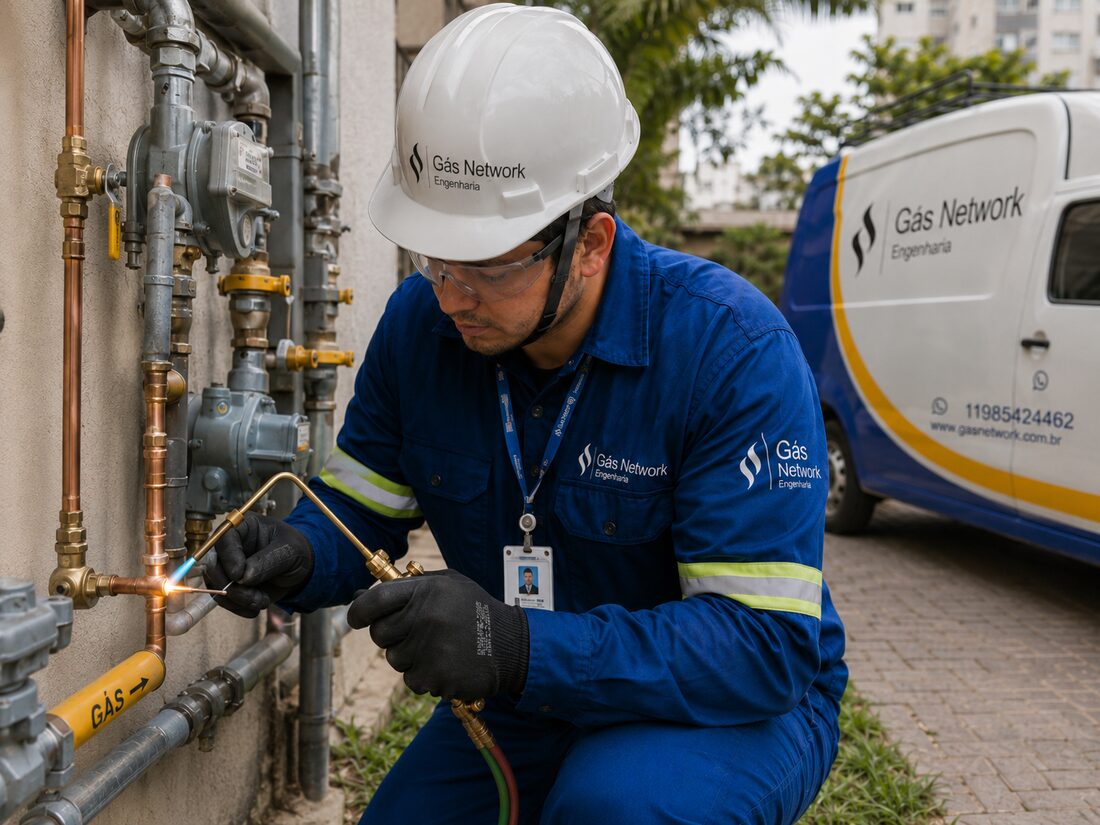 Instalacao rede gas comgas em São Paulo